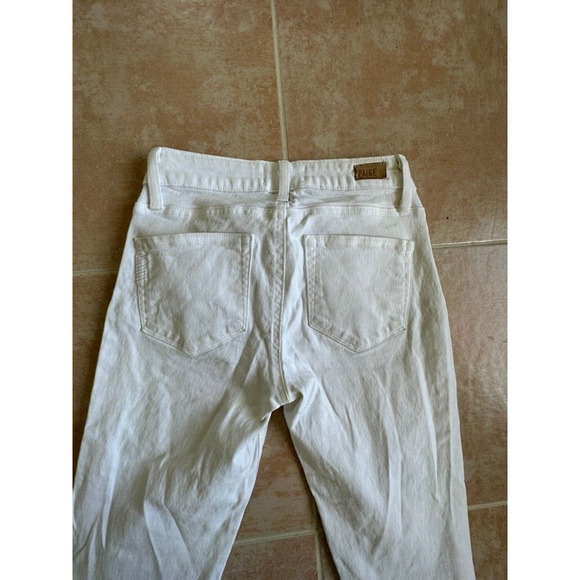 Paige white Skyline Ankle‎ Peg Jeans Women Size 24 - Picture 2 of 6